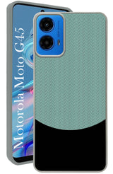 For Motorola Moto G45 Back Cover Case (Elegant PU Leather Finish | Premium Minimalist Professional | Camera Protection Bump)