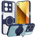 For Xiaomi Redmi Note 13 5G Back Cover Case with stand (Built-in Ring Holder Kickstand | Lifetime Anti Yellow | Camera Protection)