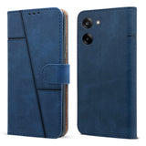 For Oneplus Nord CE 5 Flip Cover Case (Stitched Leather with Magnetic Closure)