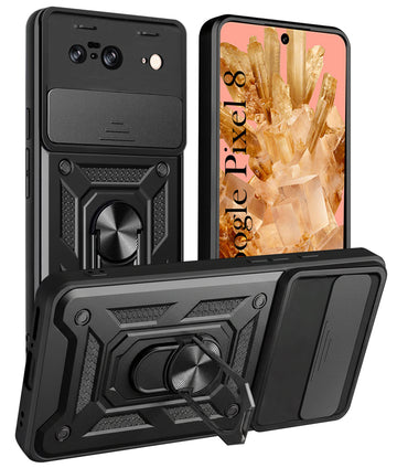 For Google Pixel 8 Back Cover Case (Hybrid Dual Armor Polycarbonate)