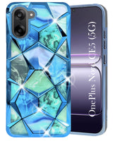 For Oneplus Nord CE 5 Back Cover Case (Dual Design Glitter Sparkle and Detachable Diamond Print Case | Soft and Flexible)