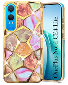 For OnePlus Nord CE 4 Lite Back Cover Case ( Dual Design Glitter Sparkle and Detachable Diamond Print Case | Soft and Flexible)