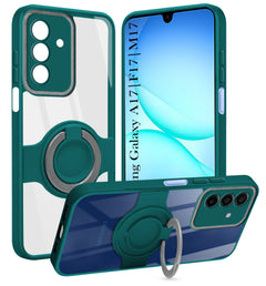 For Samsung Galaxy A17 | Samsung F17 | Samsung M17 5G Back Cover Case with stand (Built-in Ring Holder Kickstand | Lifetime Anti Yellow | Camera Protection)