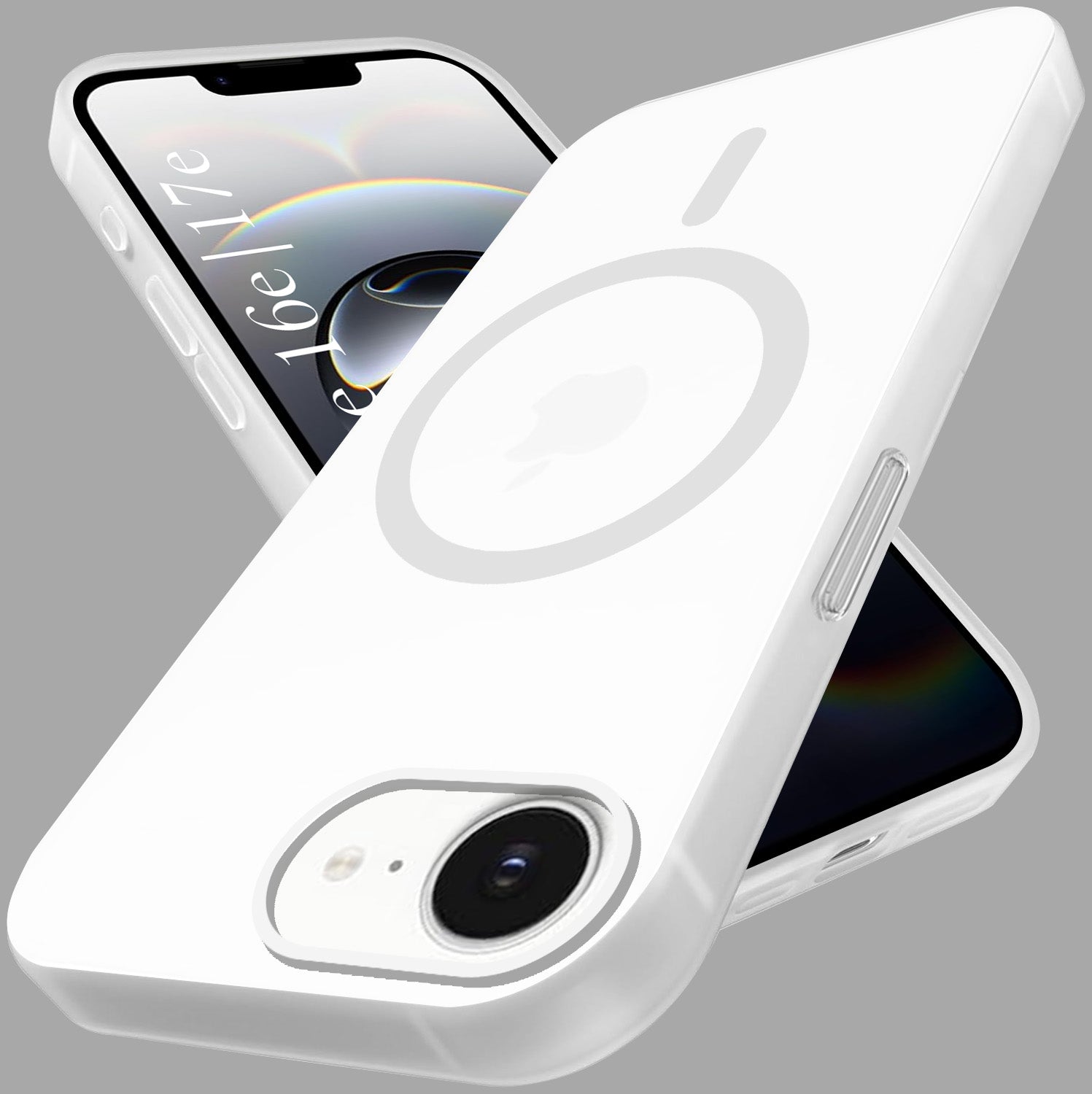 For iPhone 16e | iPhone 17e Back Cover Case (Frosted Matte Feel | MagSafe Compatible Wireless Charging | Polycarbonate Material)