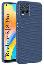 For Realme 8 | Realme 8 Pro Back Cover Case (Liquid Silicone | Side Grip | Camera Protection)