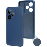 For Realme GT 7 Back Cover Case (Matte Finish Silicone with Inside Fiber cloth)