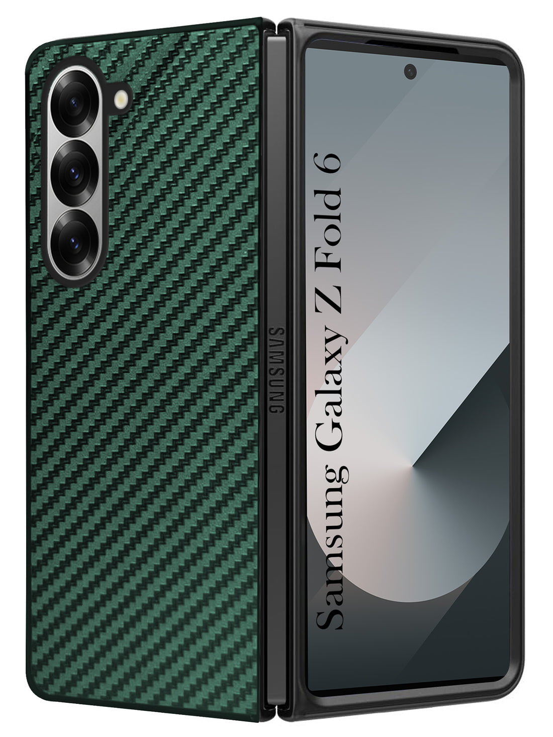 For Samsung Galaxy Z Fold 6 5G Back Flip Case Cover (Craft Printed Design | Hybrid Texture | Inside Microfiber Cloth)