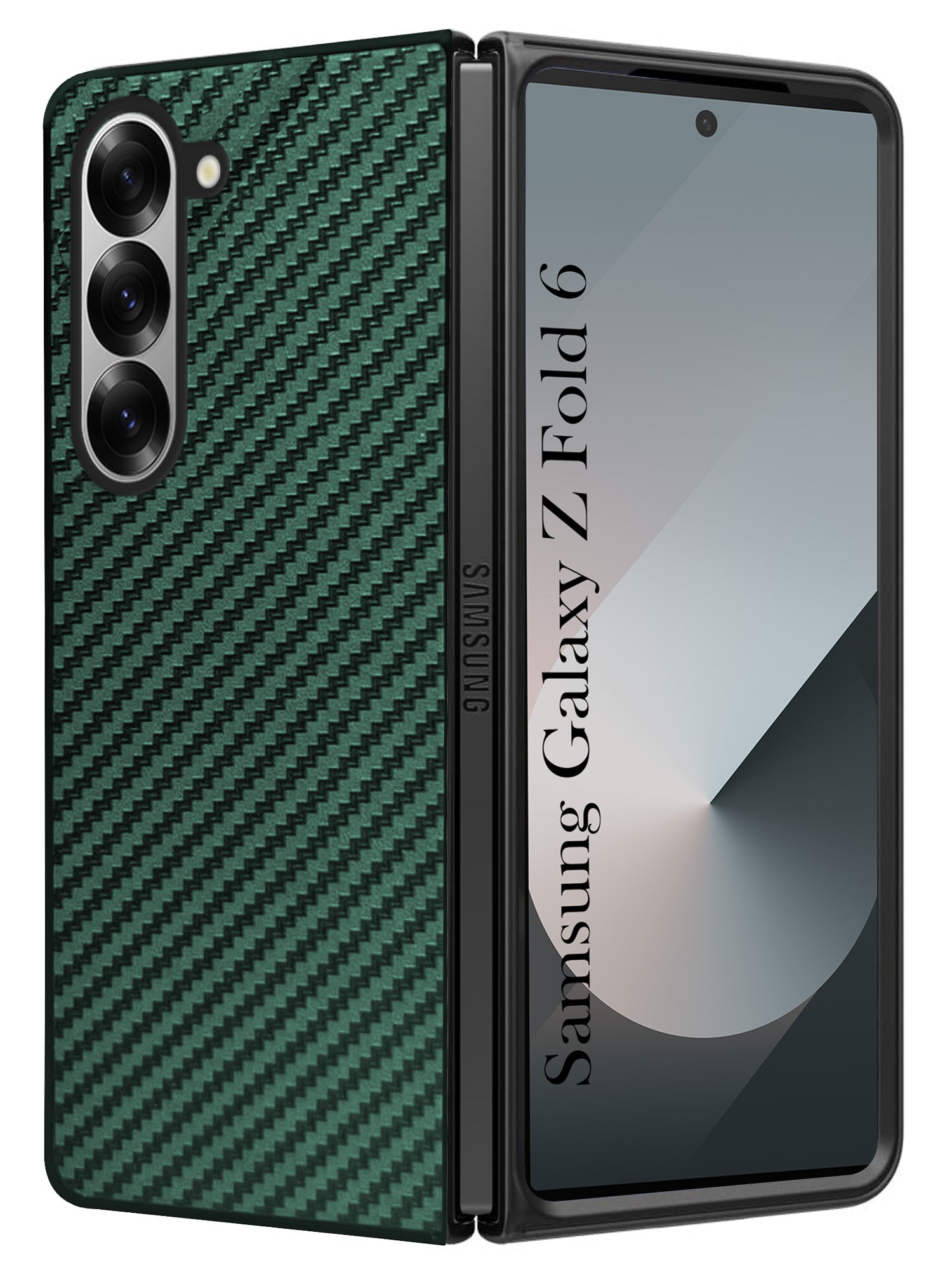 For Samsung Galaxy Z Fold 6 5G Back Flip Case Cover (Craft Printed Design | Hybrid Texture | Inside Microfiber Cloth)