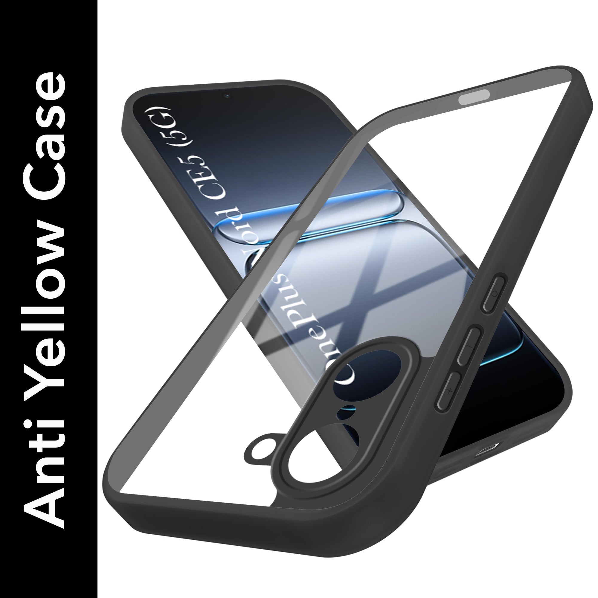 For Oneplus Nord CE 5 Back Cover Case (Lifetime Anti Yellow | Anti Scratch | Crystal Clear Shockproof)