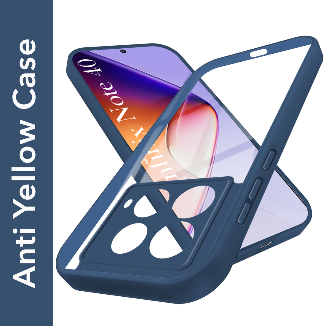 For Infinix Note 40 Back Cover Case (Lifetime Anti Yellow | Anti Scratch | Crystal Clear Shockproof)