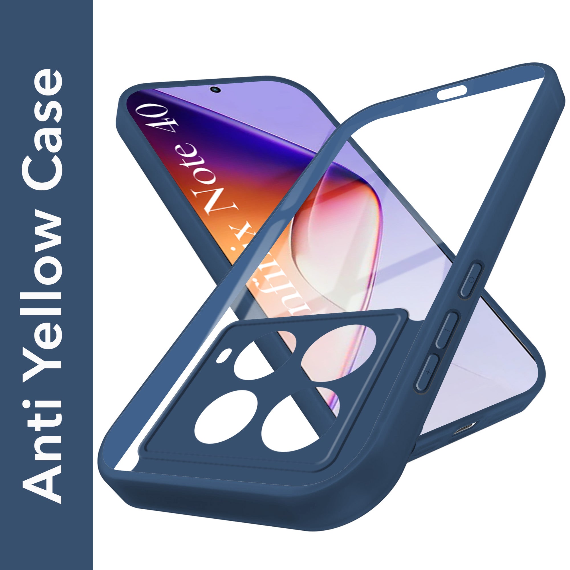 For Infinix Note 40 Back Cover Case (Lifetime Anti Yellow | Anti Scratch | Crystal Clear Shockproof)