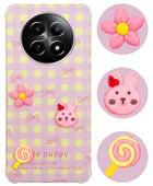 For Realme Narzo N65 5G Back Cover Case (3D Cute Cartoons | Hard Back Side Soft | Matte Premium Finish | HD Printing)