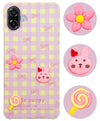 For Samsung Galaxy M17e Back Cover Case (3D Cute Cartoons | Hard Back Side Soft | Matte Premium Finish | HD Printing)