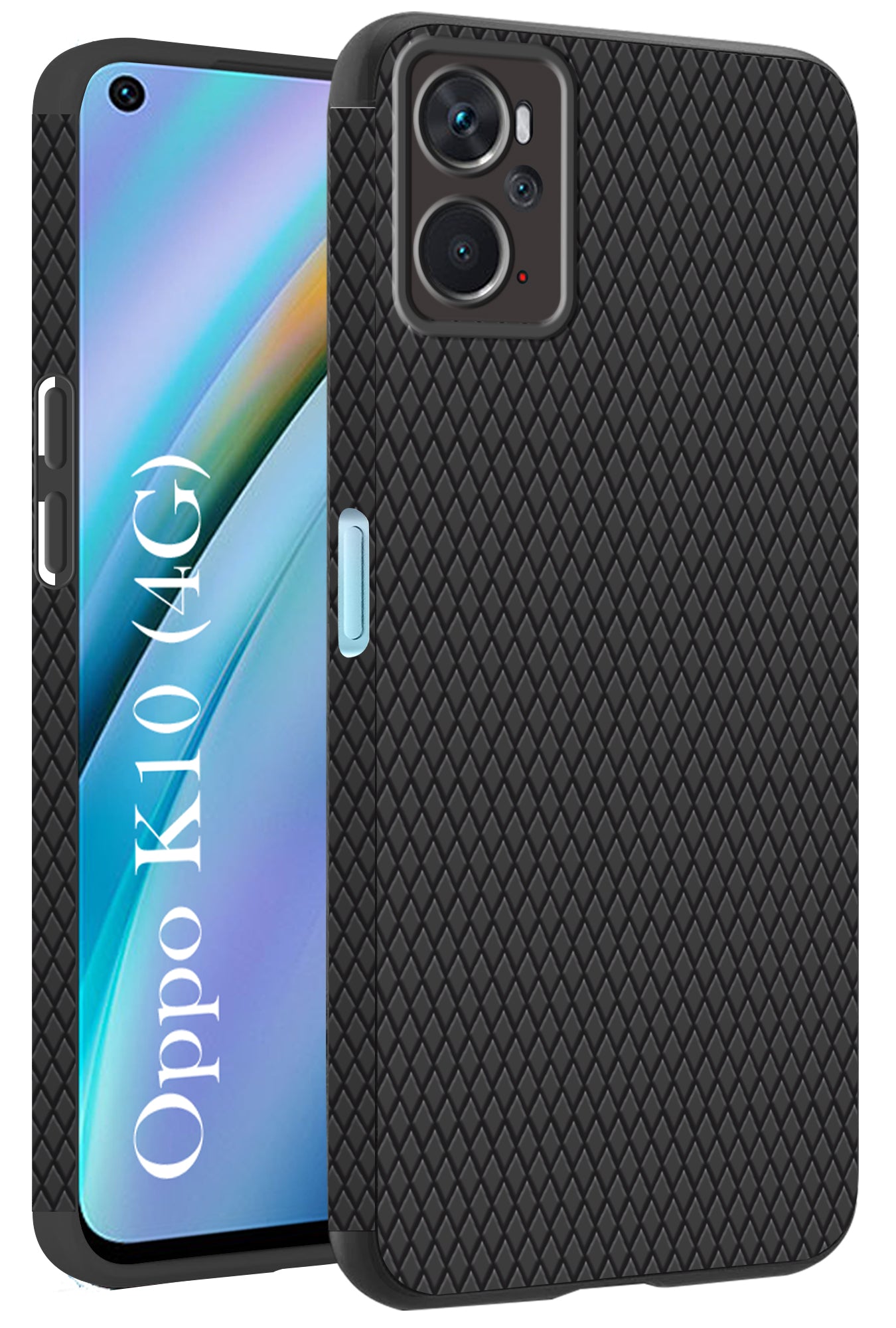 For Oppo K10 Back Cover Case (Liquid Silicone | Side Grip | Camera Protection)