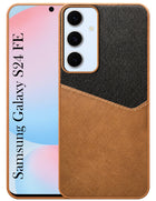 For Samsung Galaxy S24 FE Back Cover Case (Dual PU Leather Stitch | Professional Minimalist | Soft and Flexible)