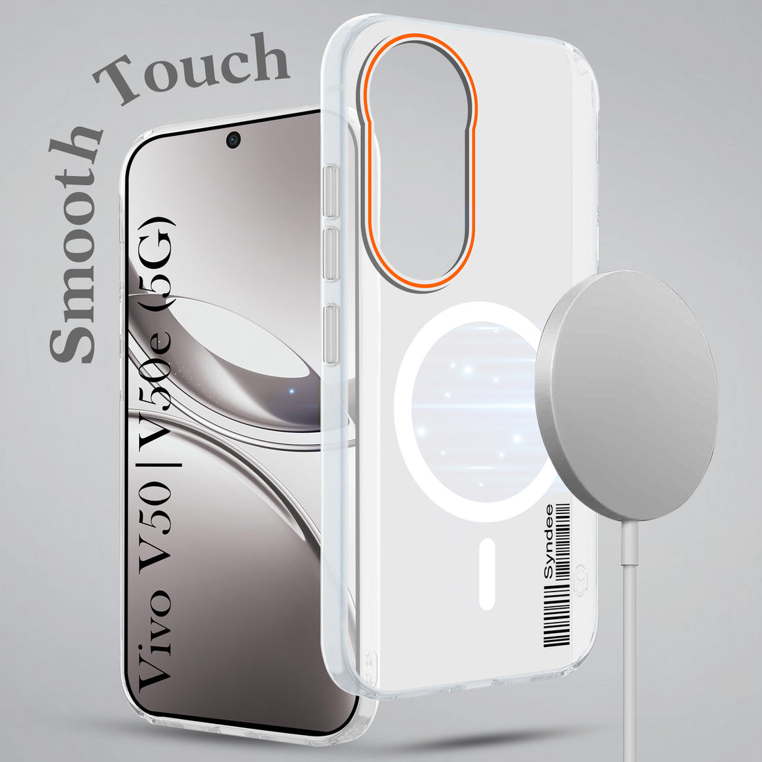 For Vivo V50 | Vivo V50e Back Cover Case (Soft Touch | Camera Bump Protection | MagSafe Compatible | Matte Finish)
