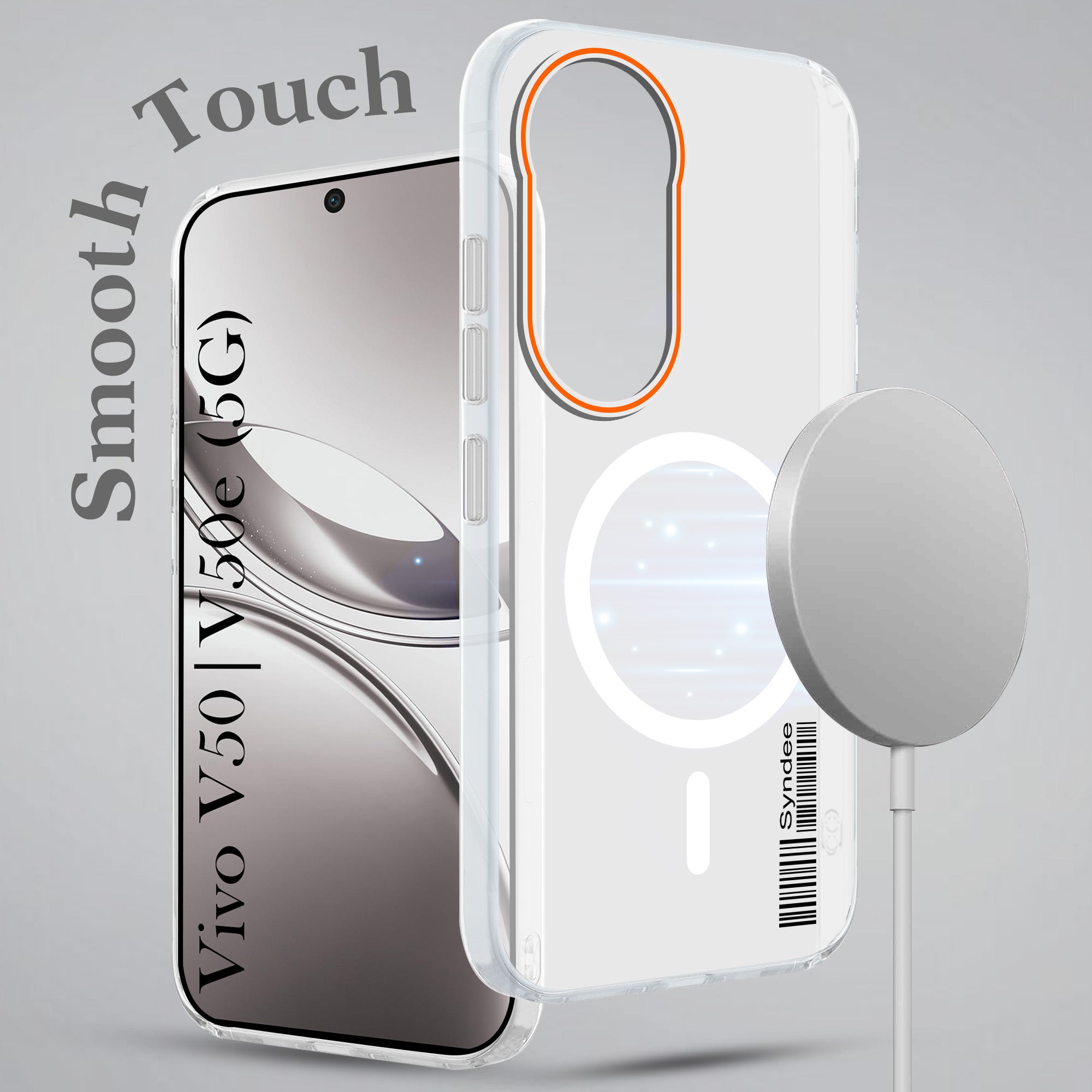 For Vivo V50 | Vivo V50e Back Cover Case (Soft Touch | Camera Bump Protection | MagSafe Compatible | Matte Finish)
