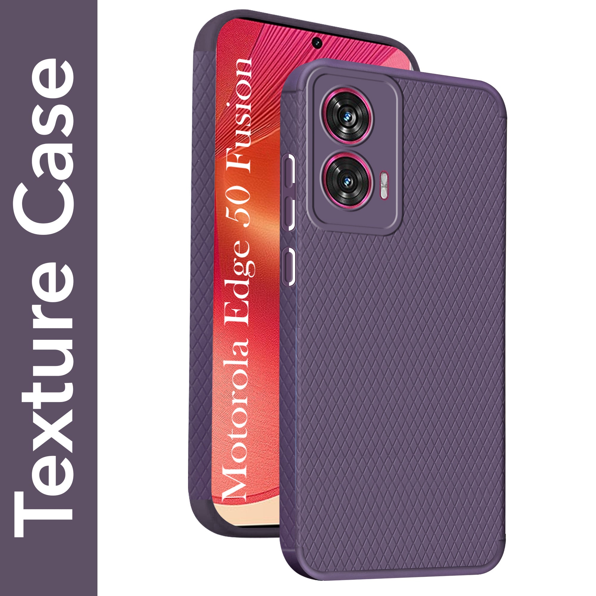 For Motorola Moto Edge 50 Fusion Back Cover Case (Liquid Silicone | Side Grip | Camera Protection)