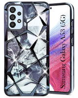 For Samsung Galaxy A53 5G Back Cover Case ( Dual Design Glitter Sparkle and Detachable Diamond Print Case | Soft and Flexible)