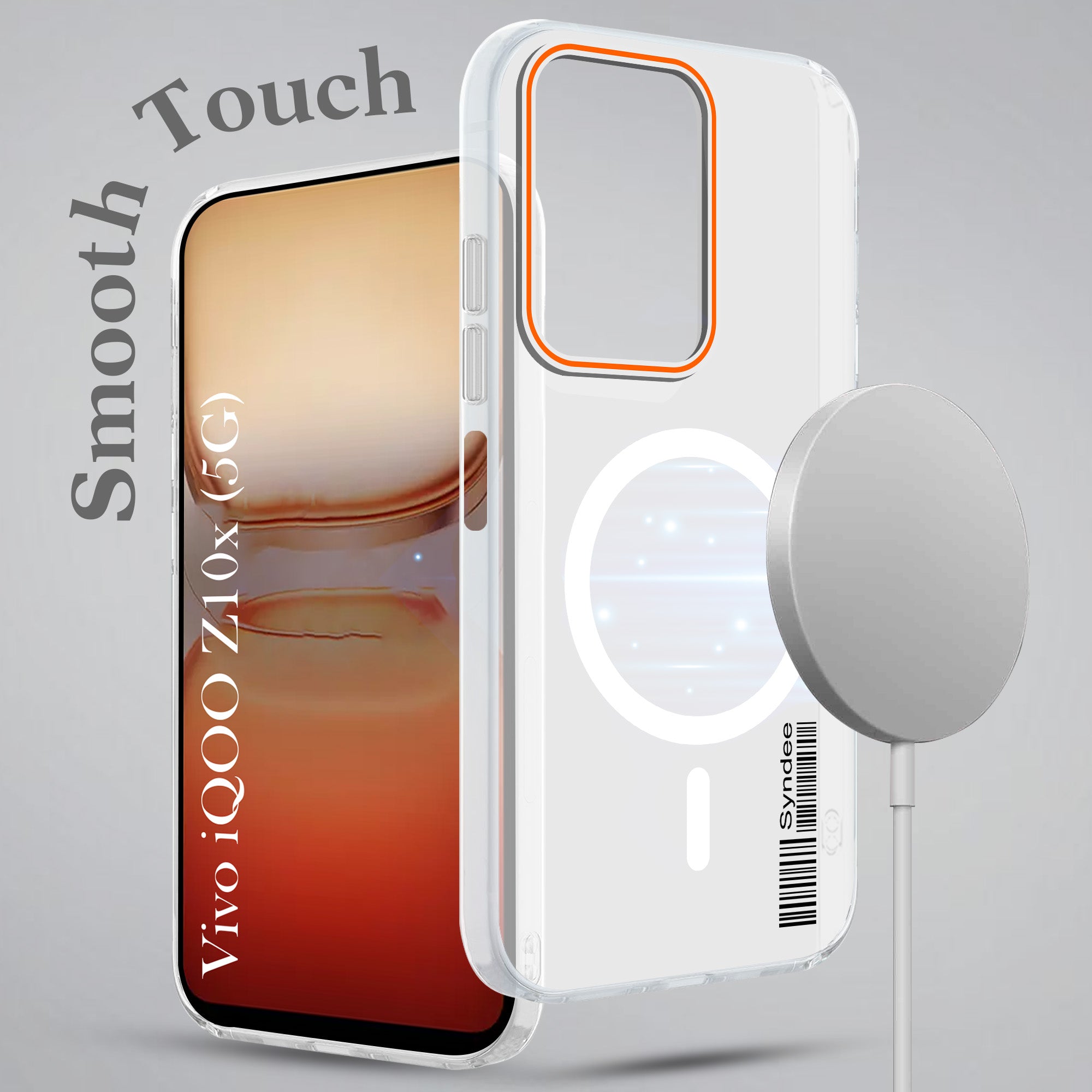For Vivo iQOO Z10x Back Cover Case (Soft Touch | Camera Bump Protection | MagSafe Compatible | Matte Finish)