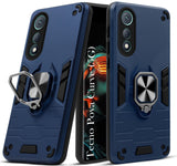 For Tecno Pova Curve Back Cover Case (Shockproof Dual Layer Polycarbonate |Ring Holder Kickstand)