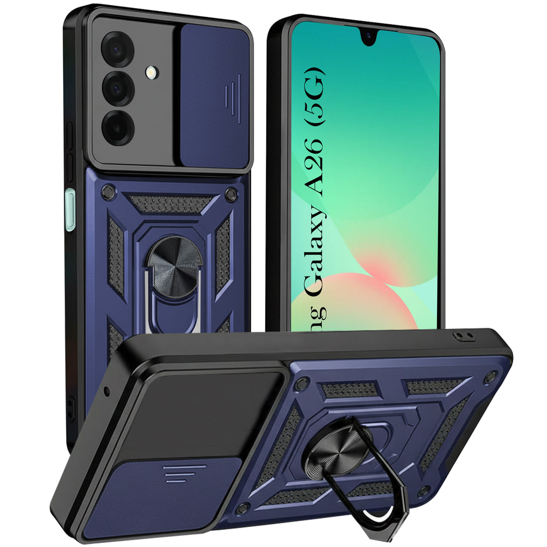 For Samsung Galaxy A26 5G Back Cover Case (Hybrid Dual Armor Polycarbonate)