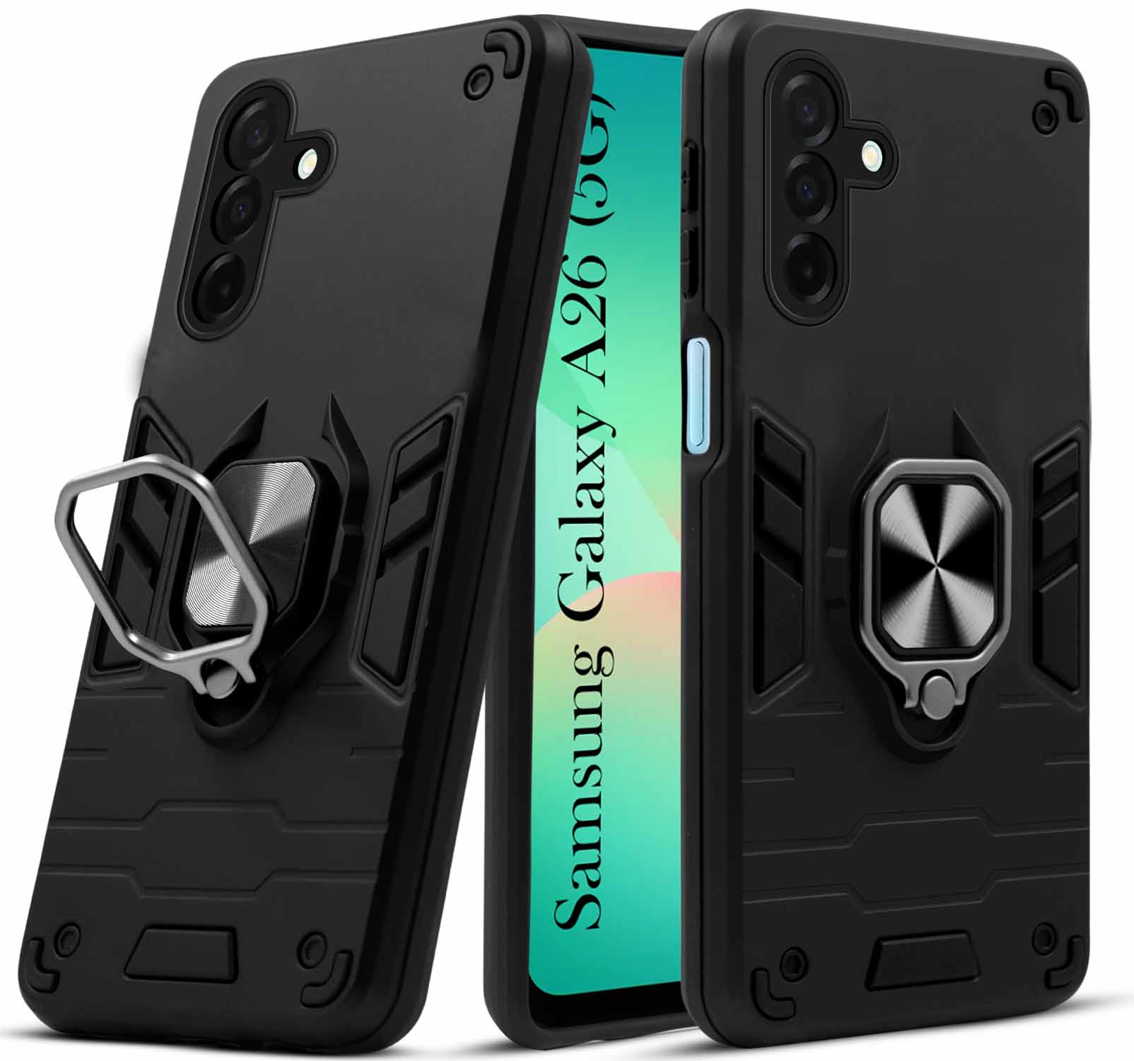 For Samsung Galaxy A26 5G Back Cover Case (Shockproof Polycarbonate Dual Layer Hybrid Armor)