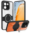For Vivo T3 Pro Back Cover Case with stand (Built-in Ring Holder Kickstand | Lifetime Anti Yellow | Camera Protection)