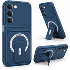 For Realme P4 Lite 5G | Narzo 100 Lite 5G Back Case Cover Metallic (Hybrid Armor Kickstand | MagSafe Compatible | Camera Protection Shockproof)