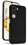 For Realme C100X Back Cover Case Rubberised (Textured Grip Design| Micro-Fiber Cloth Inside | Slim and Light Weight | Soft Touch and Feel)