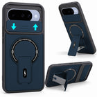 For Google Pixel 10 Back Case Cover Metallic (Hybrid Armor Kickstand | Sliding Shutter Camera Protection | MagSafe Compatible)