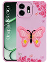 For OnePlus N6 Back Cover Case (Soft Butterfly Embroidery | Women Teen Girls | Camera Protection| Matte Silicone)