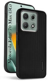 For Motorola Moto Edge 70 Max Back Cover Case Rubberised (Textured Grip Design| Micro-Fiber Cloth Inside | Slim and Light Weight | Soft Touch and Feel)
