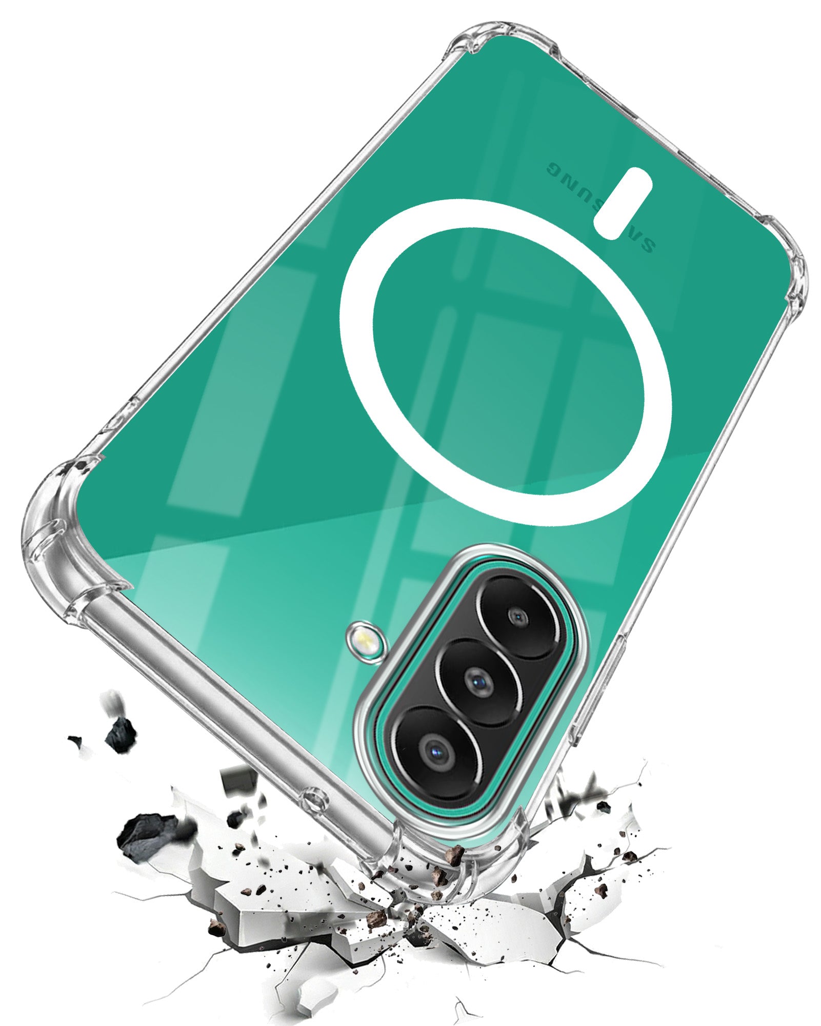 For Samsung Galaxy F70 Pro 5G Back Cover Shockproof Crystal-Clear (Magsafe Wireless Support | Drop & Camera Protection | Hard Polycarbonate)