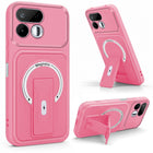 For Realme 16T 5G Back Case Cover Metallic (Hybrid Armor Kickstand | MagSafe Compatible | Camera Protection Shockproof)