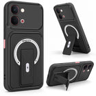 For Vivo Y31T 5G Back Case Cover Metallic (Hybrid Armor Kickstand | MagSafe Compatible | Camera Protection Shockproof)