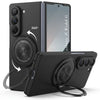 For Samsung Galaxy Z Fold 6 5G Back Cover Case (360° Rotating Kickstand Ring | Shockproof Camera Protection | Magnetic MagSafe Wireless Charging Support)