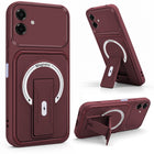 For Samsung Galaxy A07 5G | F70e 5G Back Case Cover Metallic (Hybrid Armor Kickstand | MagSafe Compatible | Camera Protection Shockproof)