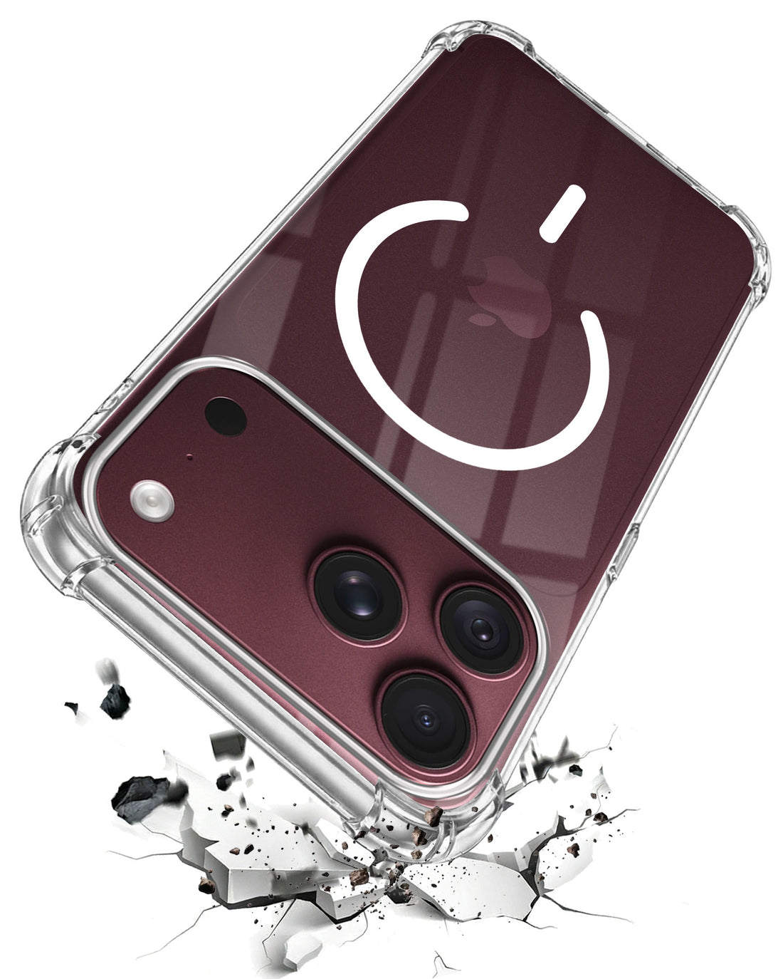 For Apple iPhone 18 Pro Max Back Cover Shockproof Crystal-Clear (Magsafe Wireless Support | Drop & Camera Protection | Hard Polycarbonate)