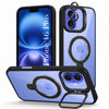 For Apple iPhone 16 Plus Back Cover Case Crystal (Lifetime Anti Yellow | Magnetic Ring Stand | Camera Lens Protection | MagSafe Compatible)