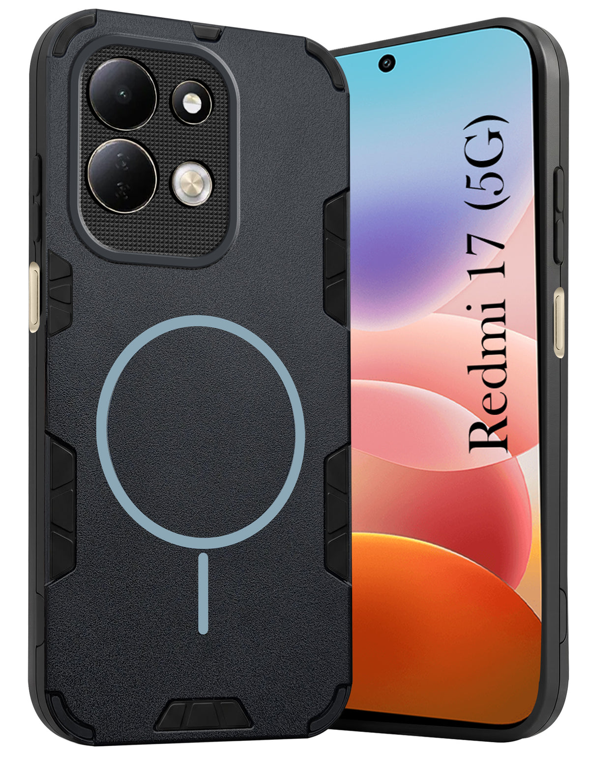 For Redmi 17 5G Back Cover Case (Slim Hybrid Armor | Shockproof Camera Protection | Rugged Dual Layer)