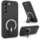 For Vivo Y200e Back Case Cover Metallic (Hybrid Armor Kickstand | MagSafe Compatible | Camera Protection Shockproof)