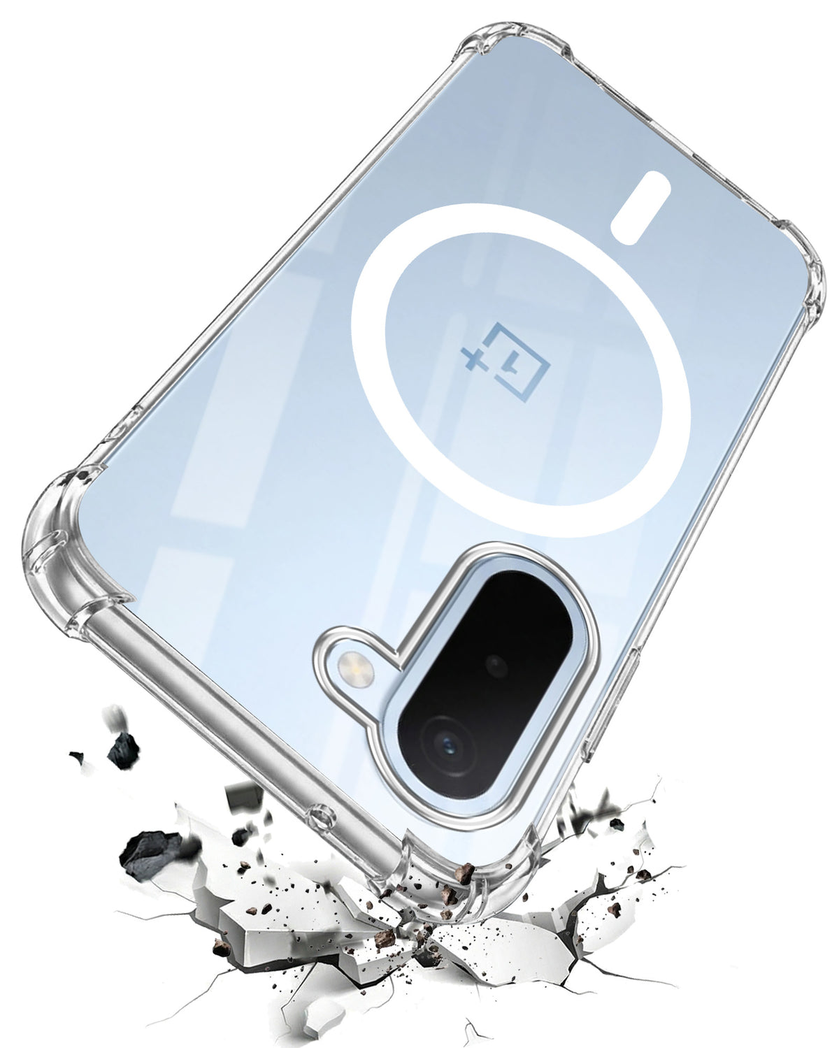 For OnePlus N6X Back Cover Shockproof Crystal-Clear (Magsafe Wireless Support | Drop & Camera Protection | Hard Polycarbonate)