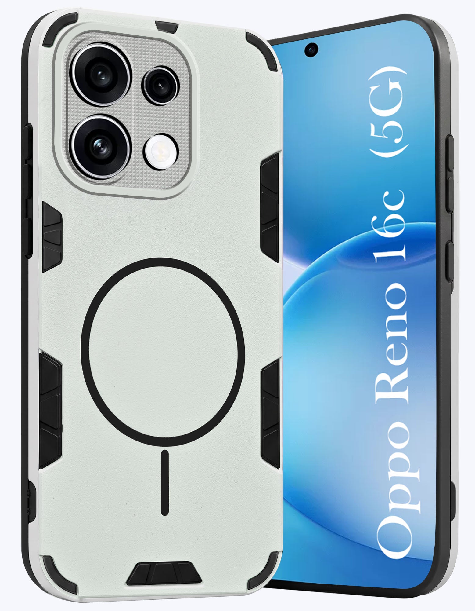 For Oppo Reno 16C Back Cover Case  (Slim Hybrid Armor | Shockproof Camera Protection | Rugged Dual Layer)