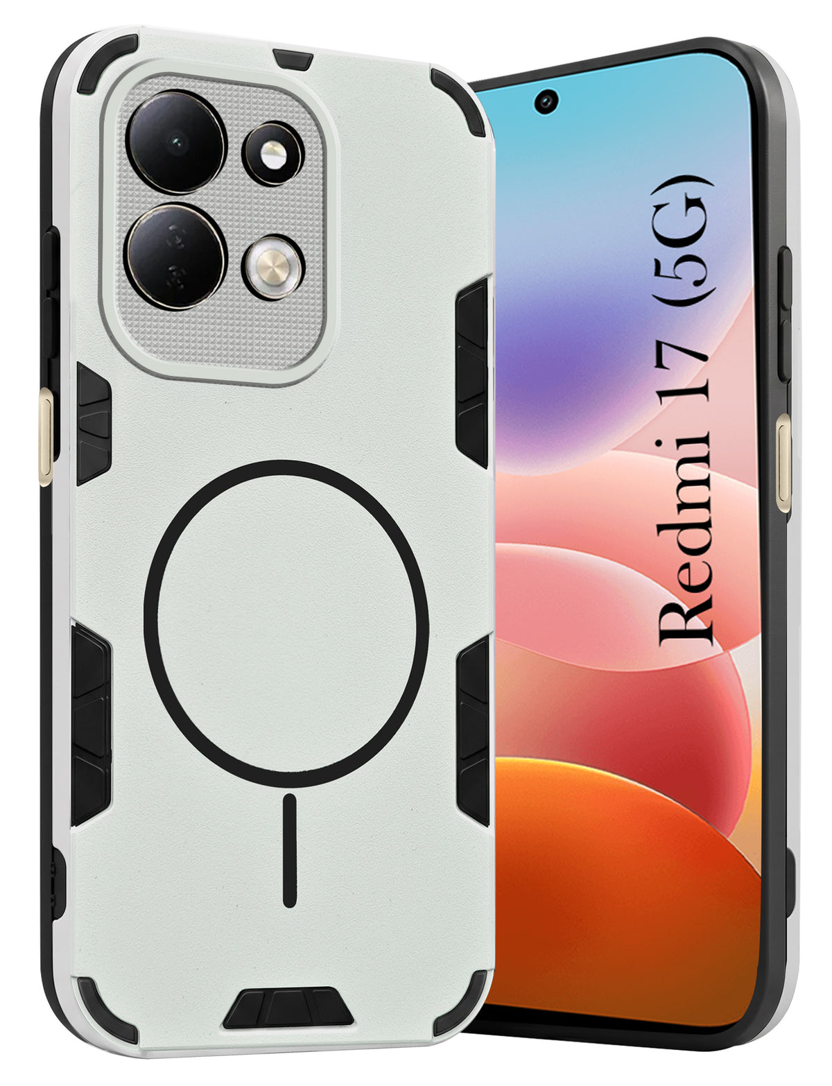 For Redmi 17 5G Back Cover Case (Slim Hybrid Armor | Shockproof Camera Protection | Rugged Dual Layer)