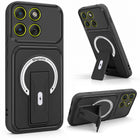 For Motorola Moto Edge 70 Back Case Cover Metallic (Hybrid Armor Kickstand | MagSafe Compatible | Camera Protection Shockproof)
