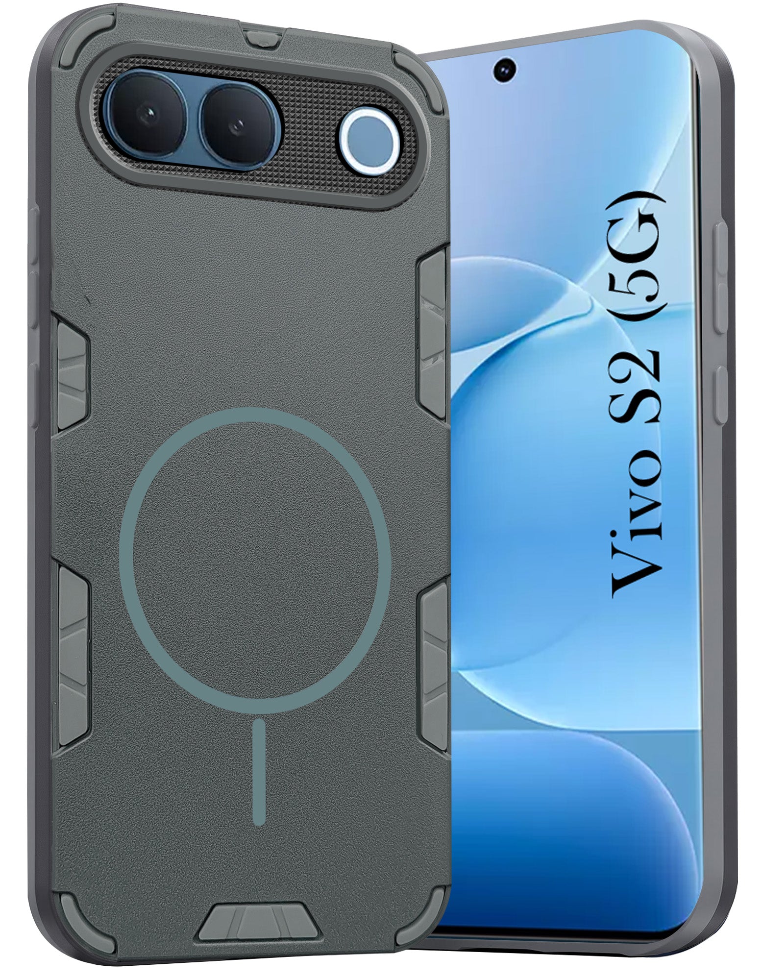 For Vivo S2 5G Back Cover Case (Slim Hybrid Armor | Shockproof Camera Protection | Rugged Dual Layer)
