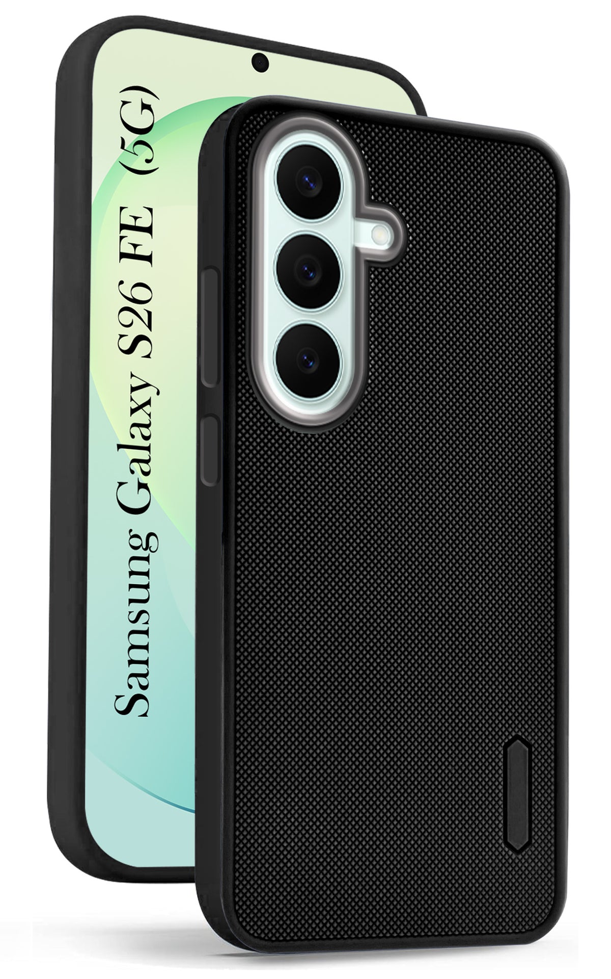 For Samsung Galaxy S26 FE Back Cover Case Rubberised (Textured Grip Design| Micro-Fiber Cloth Inside | Slim and Light Weight | Soft Touch and Feel)