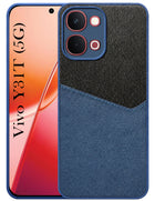 For Vivo Y31T 5G Back Cover Case (Dual PU Leather Stitch | Professional Minimalist | Soft and Flexible)