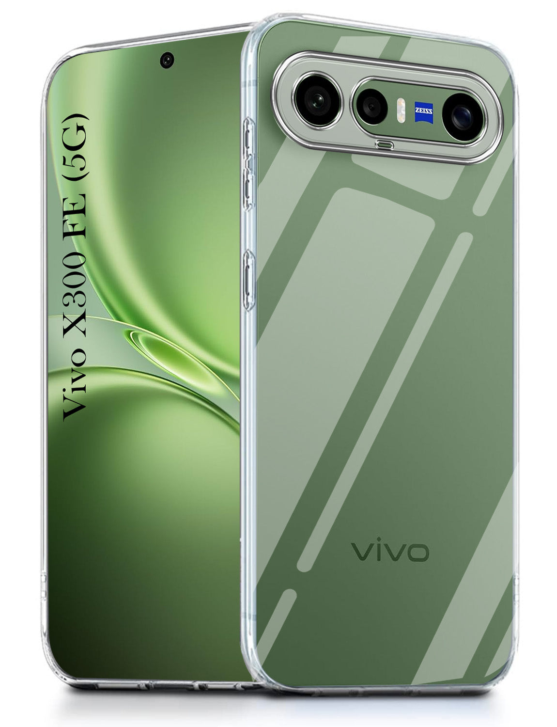For Vivo X300 FE Back Cover Case Silicone (Clear Shockproof Case with Camera Protection | Soft and Flexible | Transparent)